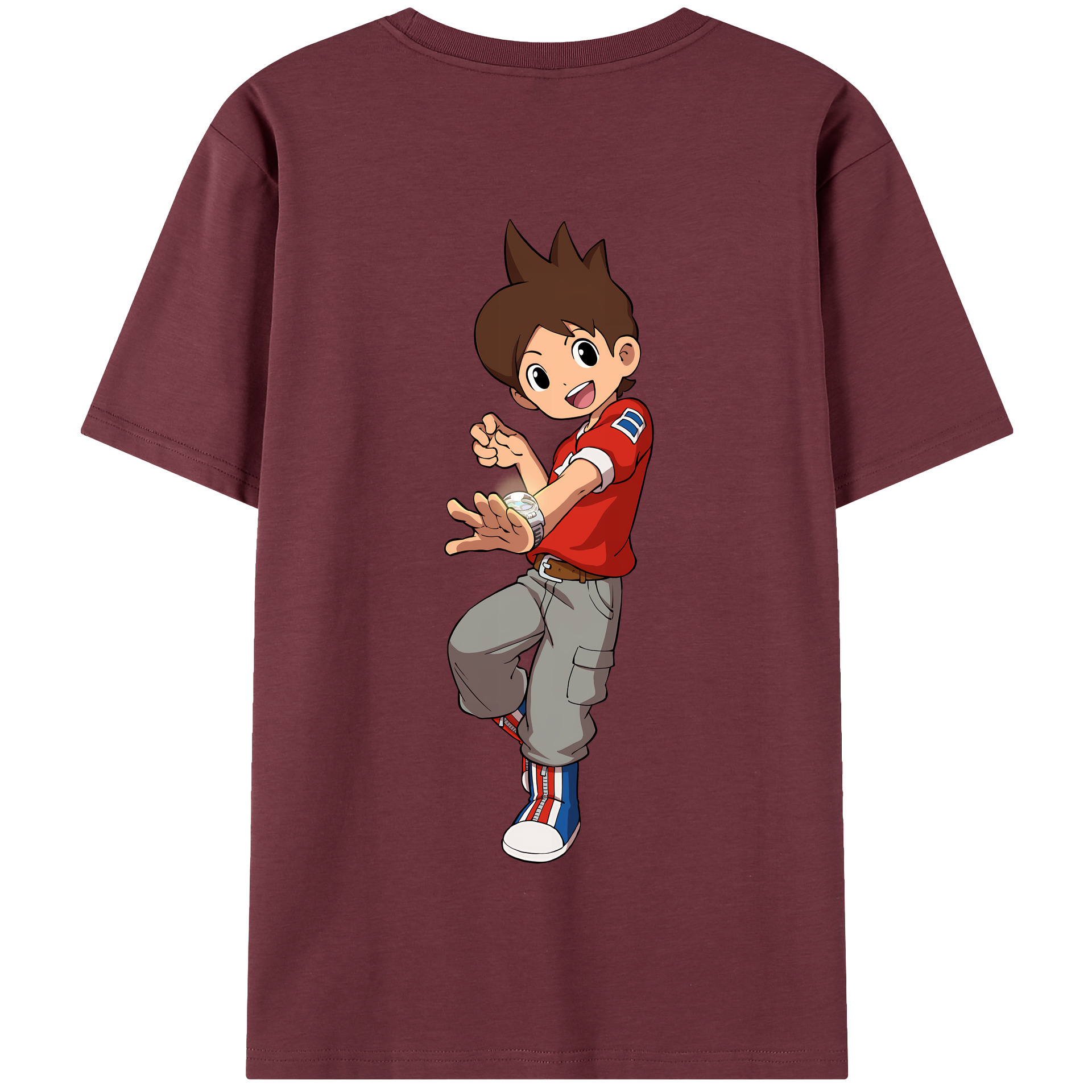 （画像用） 妖怪ウォッチ Yo-kai Watch 綿100％半袖Tシャツ（背面プリント）
